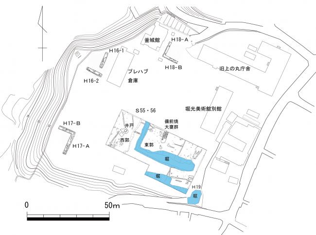 二の丸跡　測量図