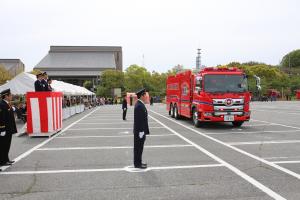 車両行進の写真