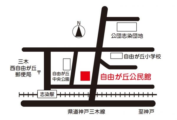 自由が丘図書コーナー地図