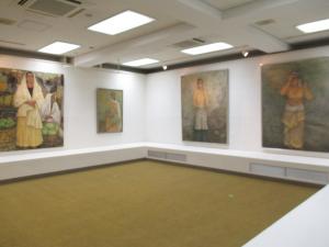 柳本富子の足音　2階展示室