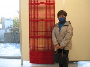 革工芸作家の石田満美さんが来られました