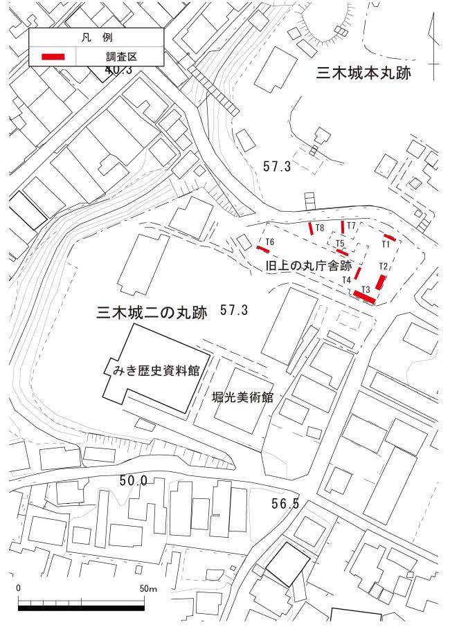 調査区配置図