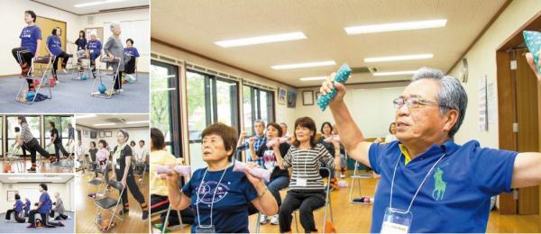 みっきぃ　いきいき体操の様子