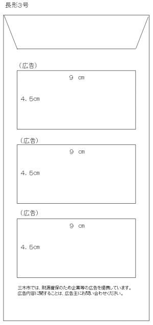 長3封筒広告掲載イメージ図