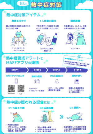 農林水産省パンフレット　熱中症対策