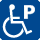 障害者対応駐車区画のピクトグラム