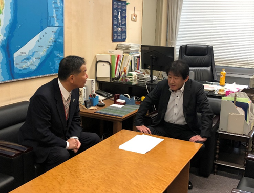 お礼のようす