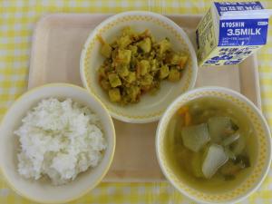 14日厚揚げのカレー炒め