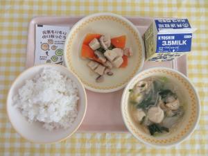 高野豆腐の含め煮の献立写真