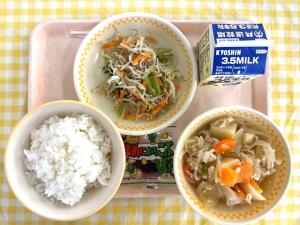 22日じゃが芋のそぼろ煮