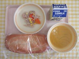 4日かぼちゃの豆乳スープ