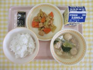 6日厚揚げとキャベツの甘辛炒め