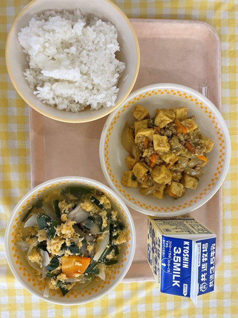 19日厚揚げカレー炒め