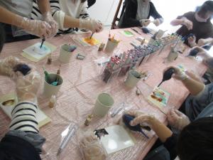 アルコールインクアートワークショップ2