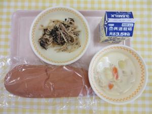 15日ひじきとツナのスパゲッティ