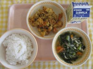 1日厚揚げのカレー炒め