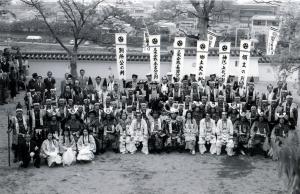 別所長治公四百年祭での武者行列の様子