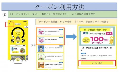 コープクーポン使用方法1