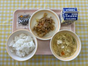 16日豚肉の塩麴炒め