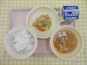 20日厚揚げとキャベツのみそ炒め