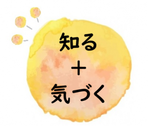 知る+気づくのロゴ画像