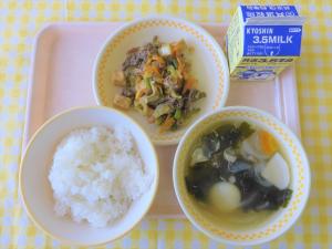 6日牛肉といんげん豆の甘辛炒め