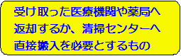 （自宅で治療に使われた衛生材料などごみの出し方）の画像1