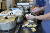 アルミホイルに入れている