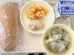 16日鶏肉のガーリック焼き