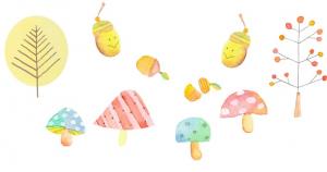 どんぐり　きのこ