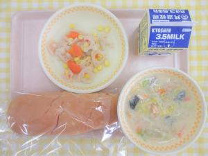 28日鮭の豆乳スープ