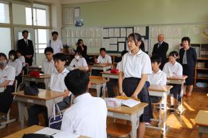 別所中の訪問の様子