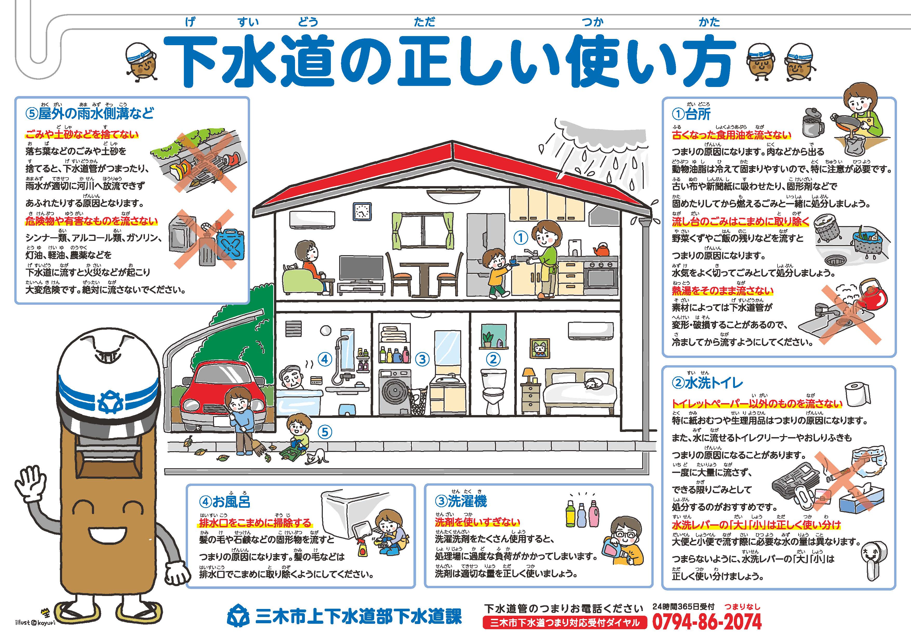 下水道の正しい使い方