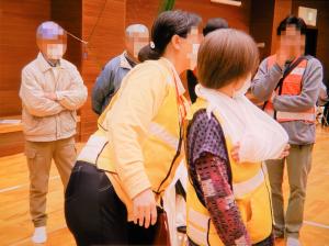 青山地区自主防災訓練①