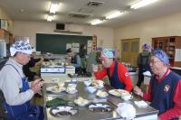 二班の食事風景