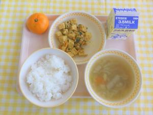 16日厚揚げのカレー炒め