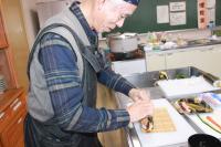 恵方巻の手元の様子