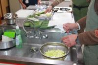 洗ったキャベツの千切り