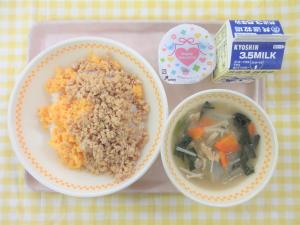 12日二色そぼろ丼