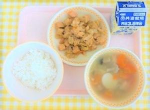 厚揚げときゃべつの甘辛炒め