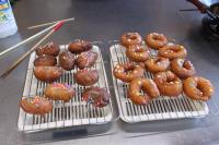 出来あがったドーナツ