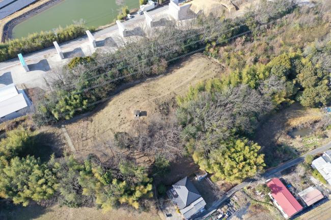 愛宕山古墳空中写真1