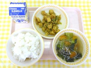 10日厚揚げのカレー炒め