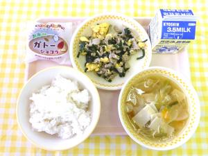 13日にら玉炒め