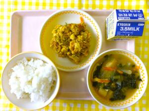 8日厚揚げのカレー炒め