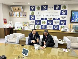 株式会社大塚商会への感謝状贈呈式の様子②