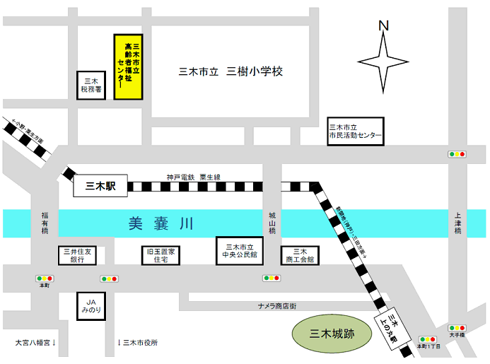 神戸電鉄三木駅から北へ徒歩5分。三樹小学校そば。の画像
