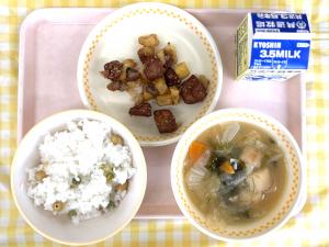 27日鰹とじゃがいものごまがらめ