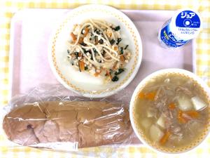 26日鶏と春野菜のスパゲッティ