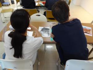 鉛筆画講座のようす